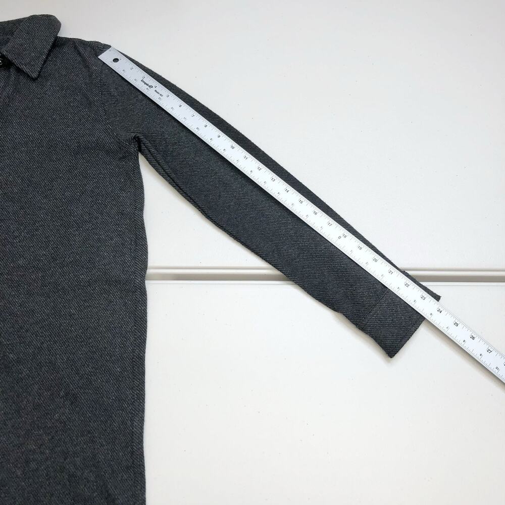 Faherty Legend Sweater Dress Woman’s Heather Black Twill Size Small 188$ - Picture 4 of 10